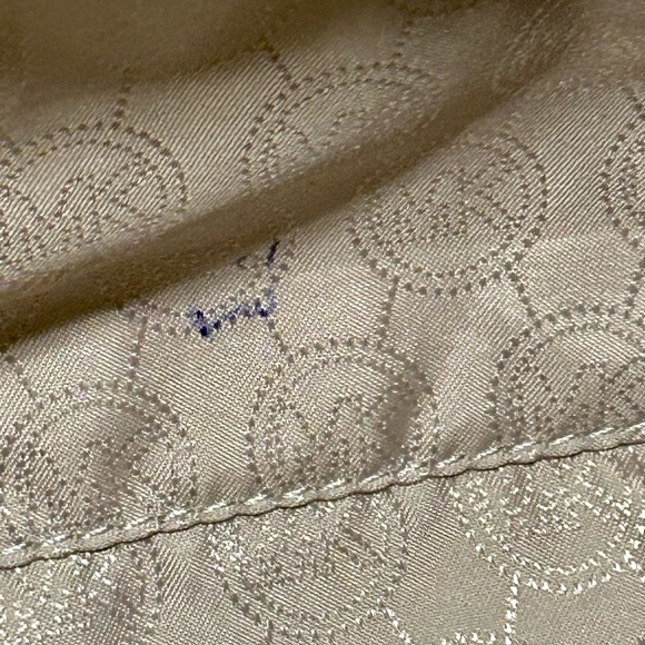 MICHAEL Michael Kors Distressed Ostrich Embossed Leather Shoulder Bag. - Picture 15 of 16